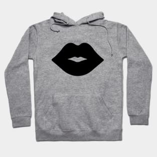 Kissing Lips - Black Hoodie